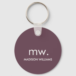 Monogram Pastel Elegant Stilvoll Moderne Minimalis Schlüsselanhänger