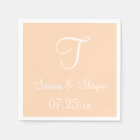 Monogram Peach Puff Einfache Farbkoordination Neap