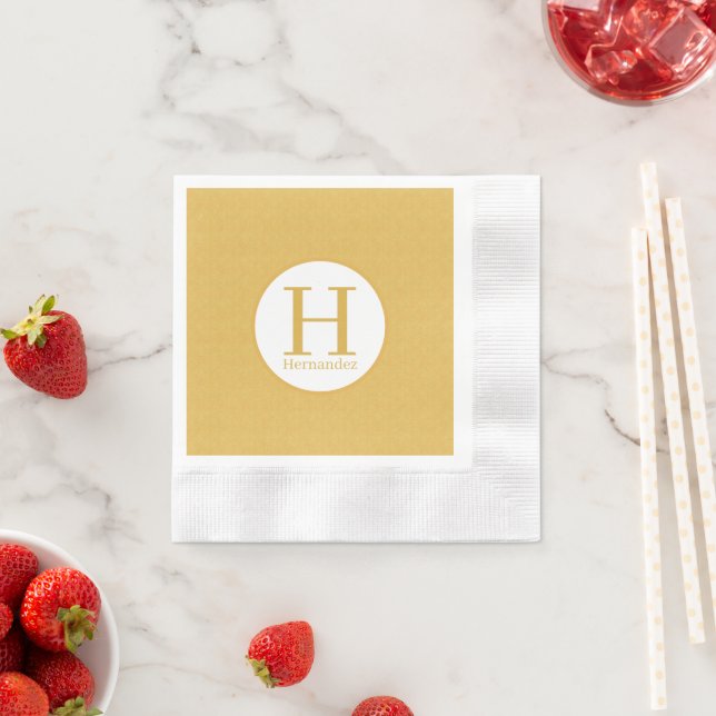Monogram Personalisiert Napkin Serviette (Beispiel)