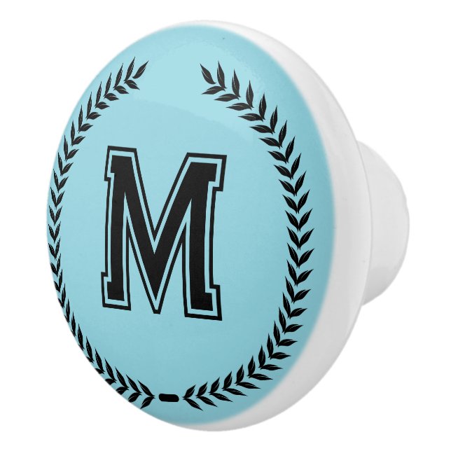 Monogram Personalized Drawer Handles Pulls Knobs  Keramikknauf (Rechts)