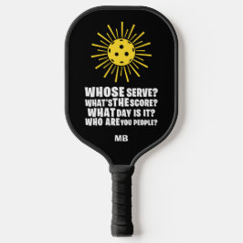Monogram Pickleball Funny Typografy Schläger