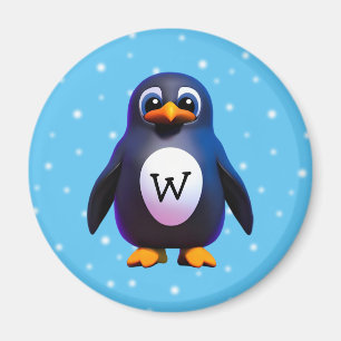 Monogram Pinguin Magnet