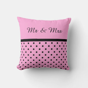 MONOGRAM PINK BLACK SPOT Kissen Kissen