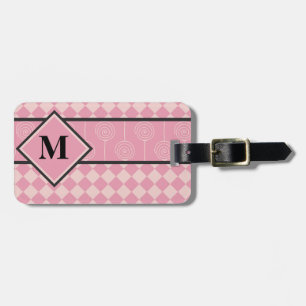 Monogram Pink Diamonds and Lollipops Gepäckanhänger