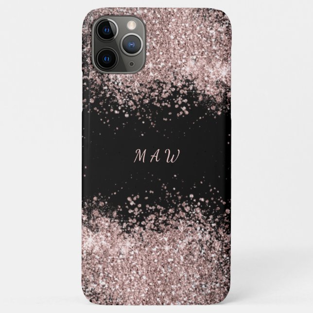 Monogram Pink Glam Case-Mate iPhone Hülle (Rückseite)