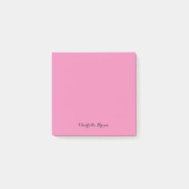 Monogram Pink Moderne Minimalistische Feminine Post-it Klebezettel