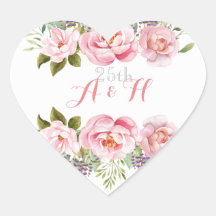 Monogram Pink Wedding Anniversary Blume Wreath