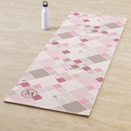Monogram Playful Pink Pattern Yogmata Yogamatte