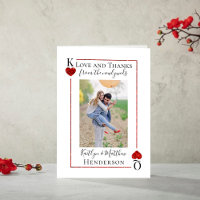 Monogram Playing Card Wedding Collection Vielen Da