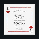 Monogram Playing Card Wedding Save the Date Magnet<br><div class="desc">Feiern Sie stilvoll mit diesen stilvollen und sehr trendigen Hochzeitsmagneten. Dieses Design lässt sich einfach mit Ihrer speziellen Veranstaltungssprache personalisieren und Ihre Gäste werden begeistert sein,  wenn sie diese fantastischen Magnete erhalten.</div>