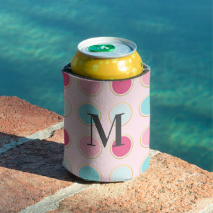 Monogram Polka Dot Dosenkühler
