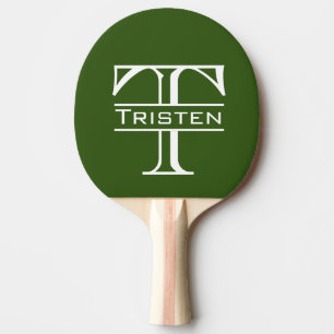 Monogram Pong Paddle Tischtennis Schläger