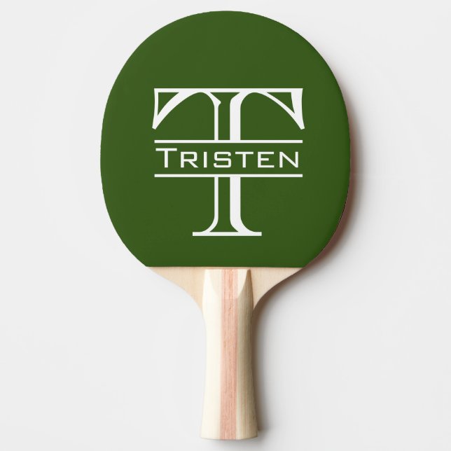 Monogram Pong Paddle Tischtennis Schläger (Vorderseite)