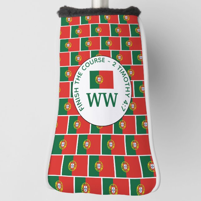 Monogram Portugal Flag Putter Golf Headcover (Rotieren 90)