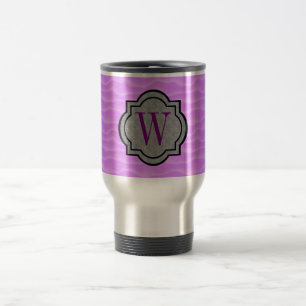 Monogram Purple Dunes Muster Reisebecher