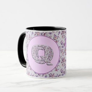 Monogram Q für Luxus-Blume Tasse