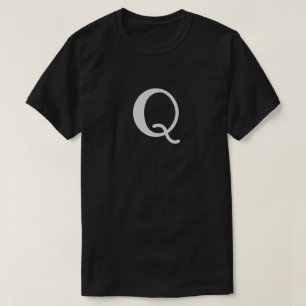 Monogram Q Men Black T - Shirt