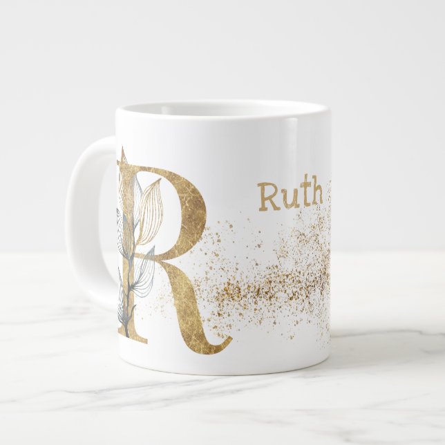 Monogram "R" Jumbo Tasse Soup Ice Cream (Vorderseite Links)