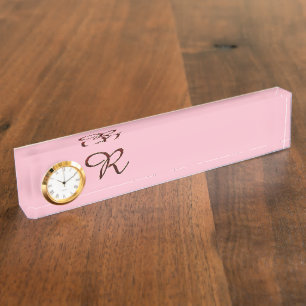 MONOGRAM R Letter Name Herz Destiny Destiny's Namensplakette