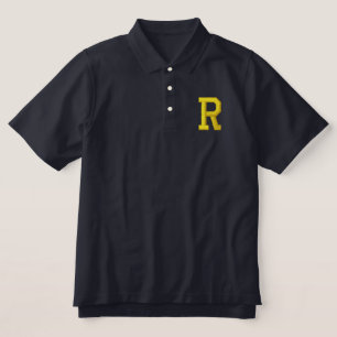 MONOGRAM R SCHREIBEN EMBROIDERIERTES POLO-SHIRT