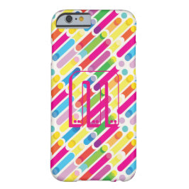 Monogram Rainbow Diagonal Lines Muster Pop Art Case-Mate iPhone Hülle