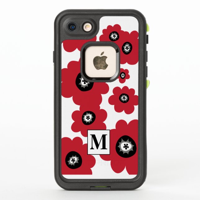 Monogram Red Floral (Rückseite)
