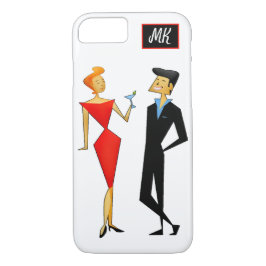 Monogram Rero 50er Couple Cocktail Party Case-Mate iPhone Hülle