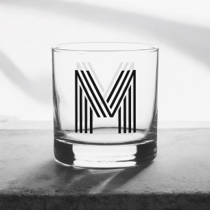 Monogram Retro Einfach Whiskyglas