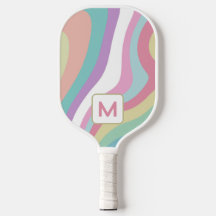 Monogram Retro-Wellen Bunt