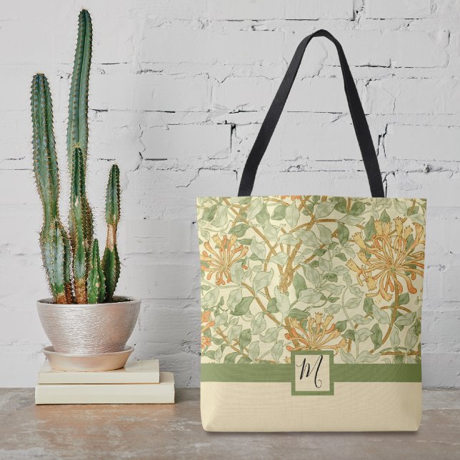 Monogram Ribbon Honeysuckle Muster Tasche (Von Creator hochgeladen)