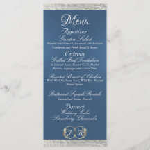 Monogram & Ribbon - Light Blue Wedding