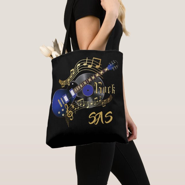 Monogram Rock Guitar - Blau Tasche (Von Nahem)