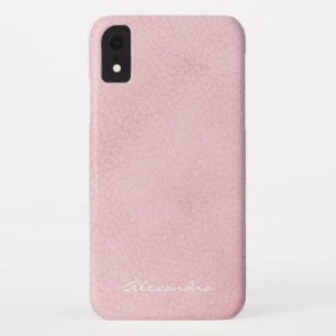 Monogram Rosa Rose Gold Imitate Leather Case-Mate iPhone Hülle