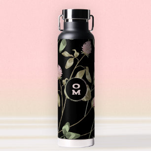 Monogram-Rose der modernen Wildblume Große Klee Trinkflasche
