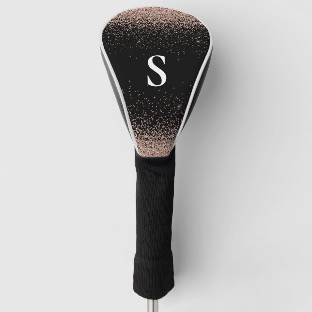 Monogram Rose Gold Golf Head Cover Headcover (Vorderseite)