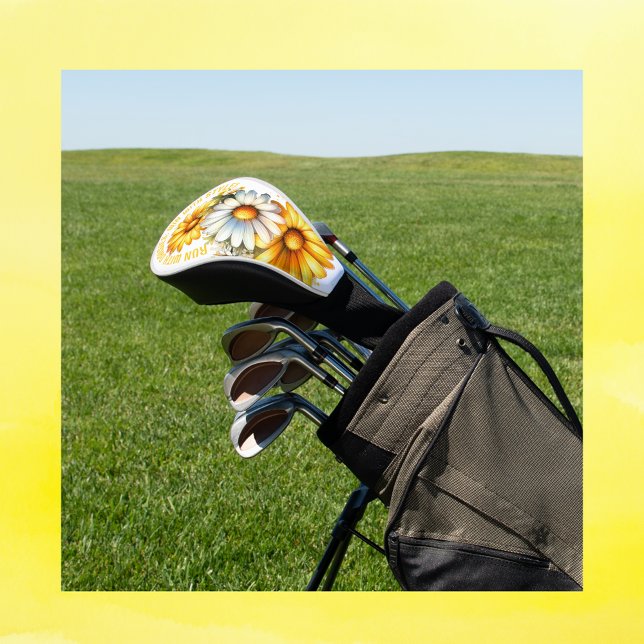 Monogram Run with daisis: Win with style White | Golf Headcover (Von Creator hochgeladen)