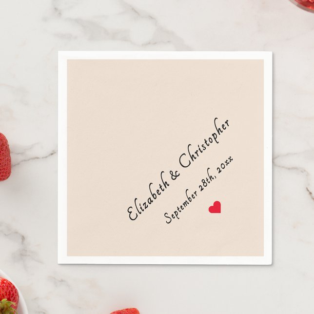 Monogram Rustic Earth Wedding Date Party Cocktail Serviette (Monogram Rustic Earth Wedding Date Party Cocktail Napkins)