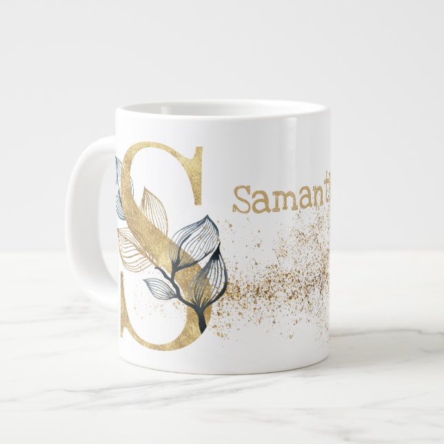 Monogram "S" Jumbo Tasse Soup Ice Cream (Vorderseite Links)