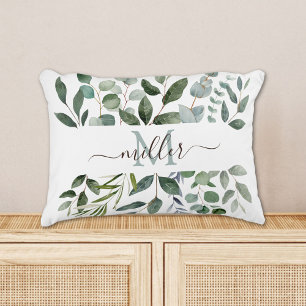 Monogram Sage Green Eucalyptus Greenerenerenerity Dekokissen