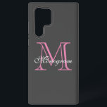 Monogram Samsung Galaxy S22 Ultra Case Samsung Galaxy Hülle<br><div class="desc">Monogram Samsung Galaxy S22 Ultra Case</div>