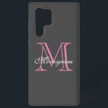 Monogram Samsung Galaxy S22 Ultra Case Samsung Galaxy Hülle<br><div class="desc">Monogram Samsung Galaxy S22 Ultra Case</div>