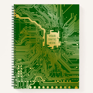 Monogram-Schaltkreis Hauptplatine Elektronik-Chip Notizbuch