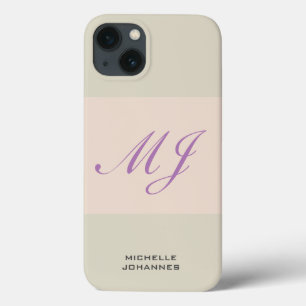 Monogram Schlicht Modern Minimalistisch Case-Mate iPhone Hülle