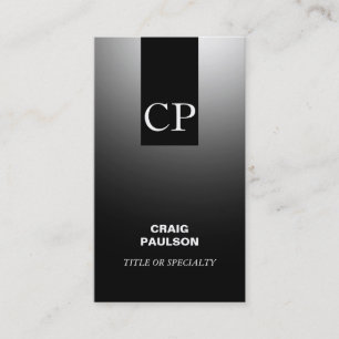 Monogram Schlicht Simple Consultant Business Card Visitenkarte