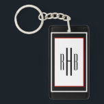 Monogram-Schlüsselanhänger für benutzerdefinierten Schlüsselanhänger<br><div class="desc">Füge Text hinzu. Custom Gentlemen's Monogram Schlüsselanhänger</div>