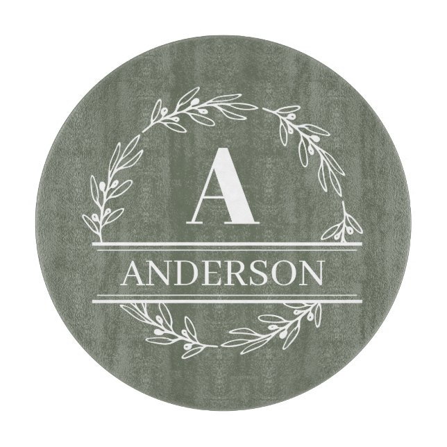 Monogram  schneidebrett (Vorderseite)