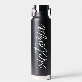 Monogram Script Black Water Flasche
