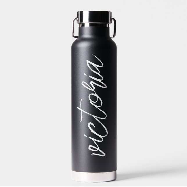 Monogram Script Black Water Flasche (Vorne)
