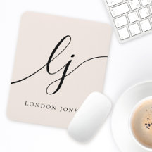 Monogram Script Calligraphy Elegant Feminine