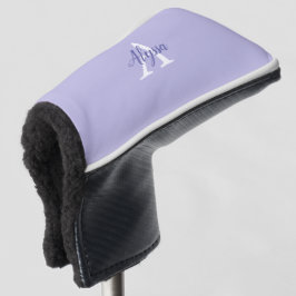 Monogram Script Lila Lavendel Golf Headcover